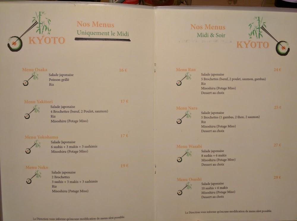 Kyoto - Menu Image 2